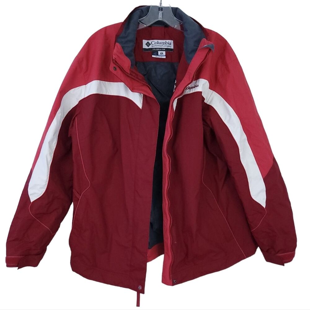 Columbia 3-in-1 Interchangeable Jacket Women XL Red SHELL ONLY Winter Coat